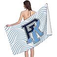 Lujzwop Uri University of Rhode Island Rams Beach Towel Microfiber，52 "X32 Oversized Beach Blanket Quick Dry Sand Free Lightweight Large Travel Towel
