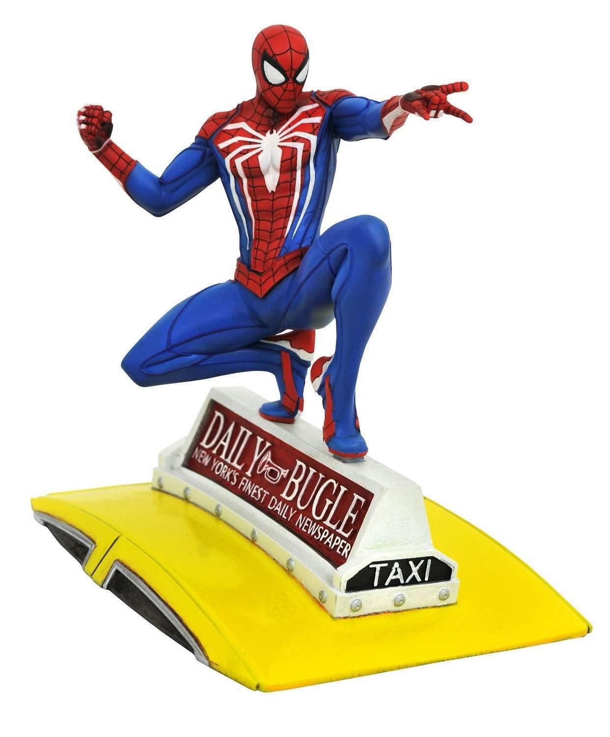 DIAMOND SELECT TOYS Spider-Man (on Taxi) Gallery Diorama