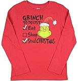 Seven Times Six The Grinch Boys' Grinch to Do List Long Sleeve T-Shirt