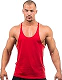 Iwearit Y-Back Muscle Tanktop L-Red Made in USA