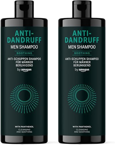 by Amazon Men’s Anti-Dandruff Shampoo, 2 x 400 ml