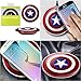 Bleiou Captain America Wireless Charger Pad For SAMSUNG Galaxy S6/S6 Edge/S6 edge+ Google Nexus 4/5 Lumia 920 Cargador Inalambrico