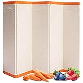 Folding Portable Cutting Board for Kitchen and Camping, Wheat Straw Chopping Board Dishwasher Safe, Non Slip Cutting Mat for Fruit, Meat and Vegetables