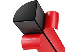 AHUA WALSONG Flexible Quarter Round Molding, Peel and Stick Silicone Flexible Moulded Trim for Corner Ceilings, Floors, Bathrooms, Kitchens, Countertops (Black, 1/2 x 1/2 x 118Inch)