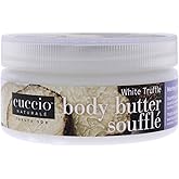 Cuccio Naturale White Truffle Body Souffle - Moringa and Patchouli, 8 Ounce - Luxurious Hydrating Body Cream - Moisturizer for Smooth and Radiant Skin
