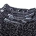 Mongolian Kinky Curly Clip In Human Hair Extensions Virgin Hair Afro Kinky Curly Clip in Hair Extensions Natural 3B 3C Kinky Curly Clip Ins 7 pcs/lot 120gram/set Clip On Extensions (18 inches)