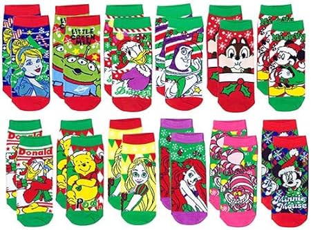 Amazon ディズニー靴下 クリスマスバージョン 12個入り おもちゃ雑貨 おもちゃ