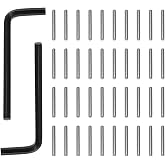 Maxmoral 42PCS Spring Hinge Tension Pin Replacement Kit Including 40 Stainless Steel Shelf Pins 2 Hex Wrenches Allen Wrenches Used for Automatic Closing of Door Hinges on Garage Doors