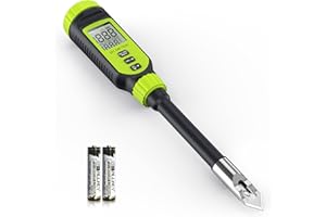 Soil pH Meter, Tadeto Digital Soil Tester with Sensitive Probe and LCD, Zinc Alloy Protective Tip Soil pH Test Kit for Garden, Gardening, Lawns, Plant, Water and Food (Includes Battery x2)