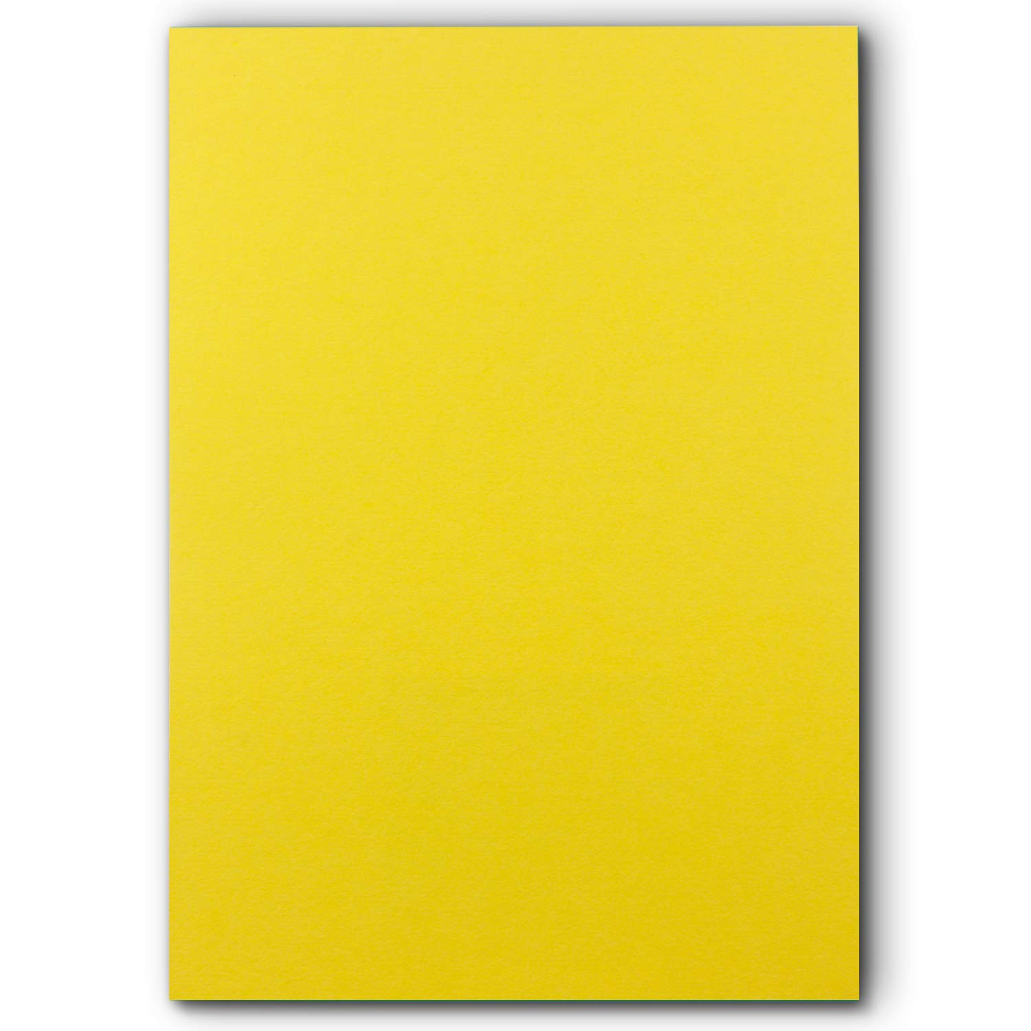FarbenFroh 50 Sheets A5 Yellow Plano Paper, 240 g/m², 14.8 x 21 cm, Craft Sheet, Coloured Paper, Photo Card, Coloured Card