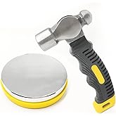 Steel Bench Block and Metal Stamping Hammer Kit, No-Rebound Metal Bench Block, Jewelry Stamping Hammer, Jewelry Metal Stamping Tools for Jewelry Making & Metal Stamping