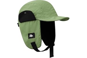 Clakllie Waterproof Trapper Hat for Men Women Windproof Winter Hats with Visor Earflaps Trooper Russian Ushanka Cap