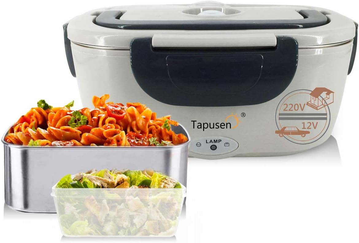 2 in 1 Electric Lunch Box Food Warmer for Car and Work 220 V & 12 V
