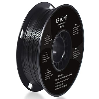 Amazon Com Eryone Pla 3d Printer Filament Dimensional Accuracy 0 05 Mm 1kg 2 2lbs Spool 1 75mm Balck Industrial Scientific