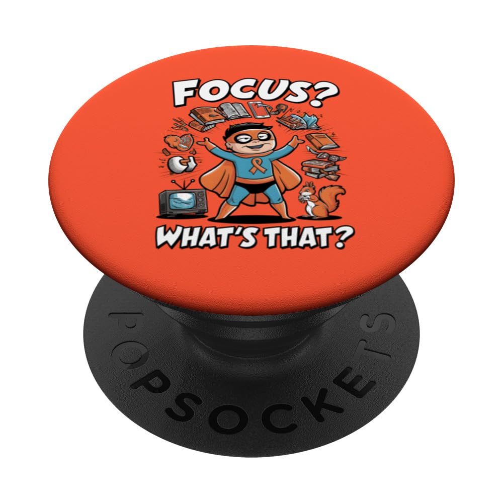 ADHD Awareness Neurodiversity Focus? What's That? PopSockets Swappable PopGrip