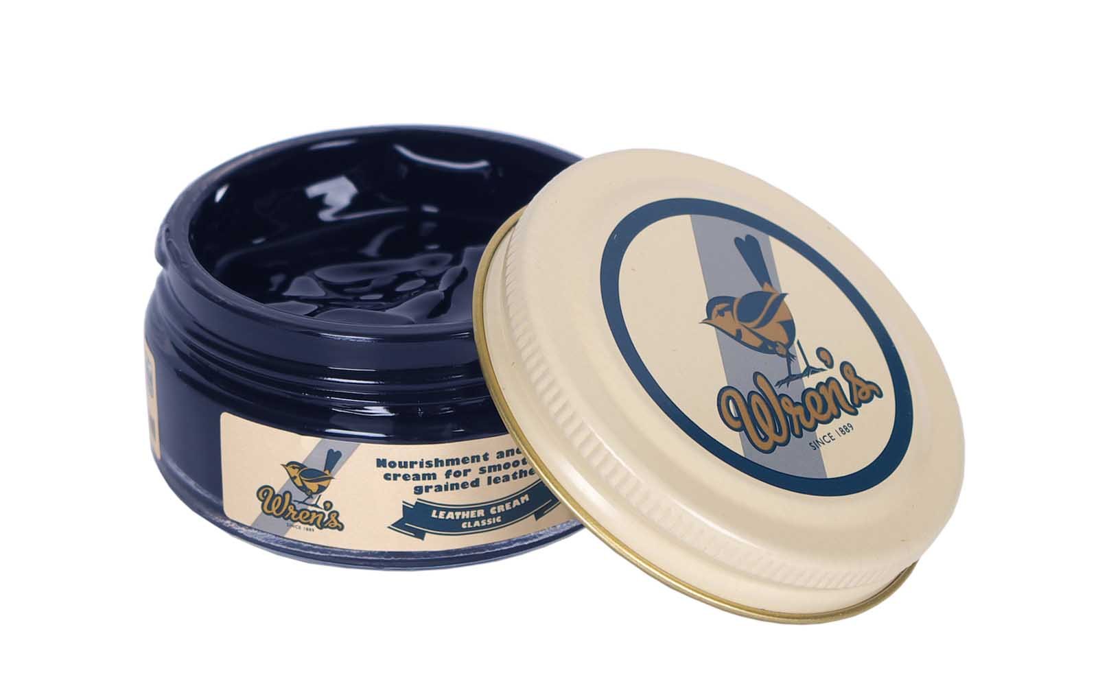 Wrenโs Leather Cream Classic, Nourishment and Shoe Polish Cream for Smooth and Grained Leather, Quality and Prestige Since 1889 (Navy Blue)