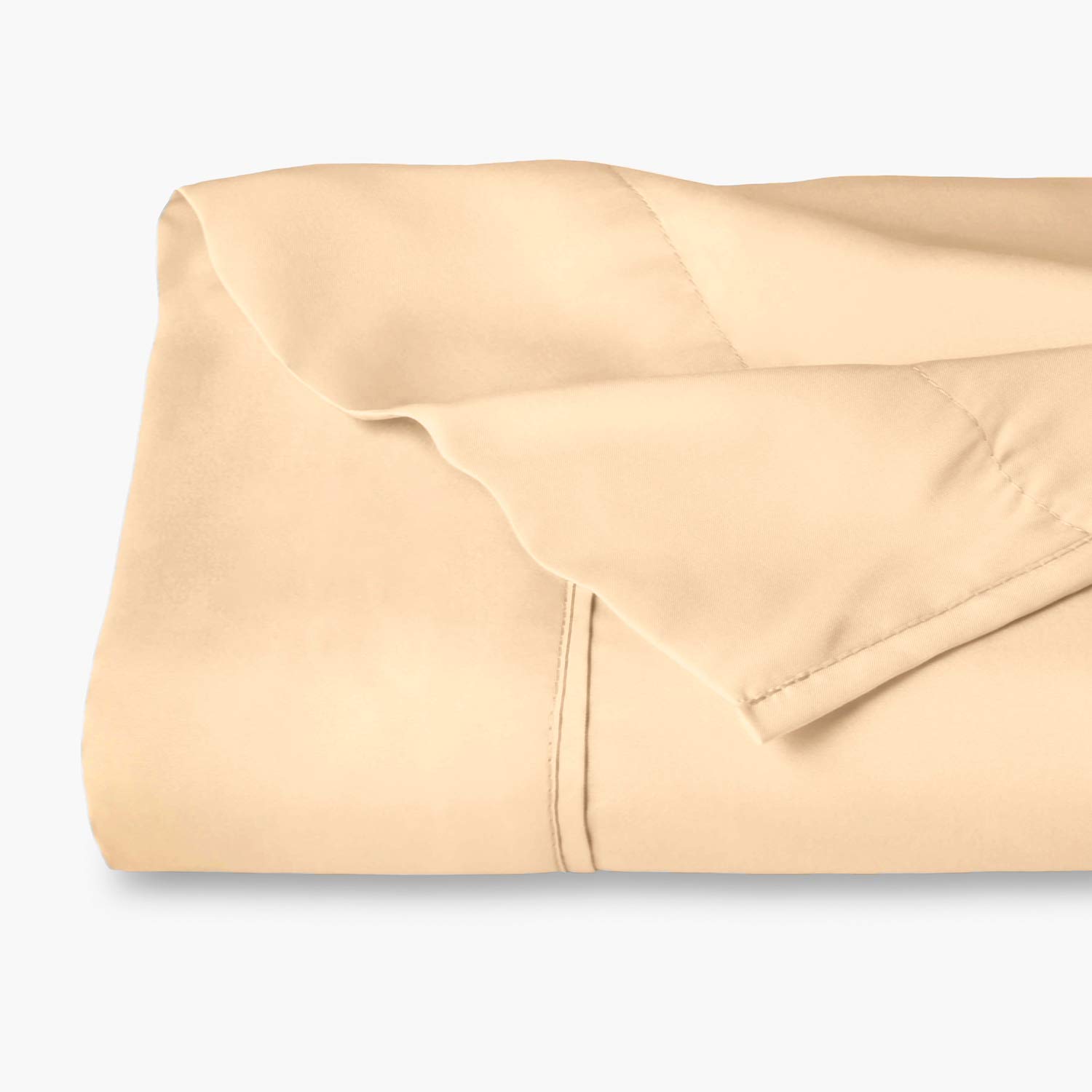 Nisaki Sateen Single Flat Sheet Apricot, 1Pc 100 Long Staple Cotton Flat Sheet, Soft Sateen Weave Single Sheets, luxury Single Bed Sheet (100% Cotton Flat Sheet Single) — image 1