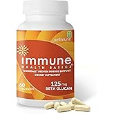 Immune Health Basics Ultra Strength Immunity - Clinically Proven Immune Support - Wellmune Highly Purified Beta Glucan - Gluten-Free, Non-allergenic, Non-GMO and Vegan Capsules - 60 Capsules, 125 mg