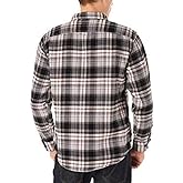 G.H. Bass & Co. Men's Fireside Flannel Long Sleeve Button Down Shirt (M, Bone White)