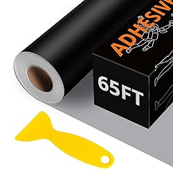 HTVRONT Black Permanent Vinyl - 12" x65FT Matte