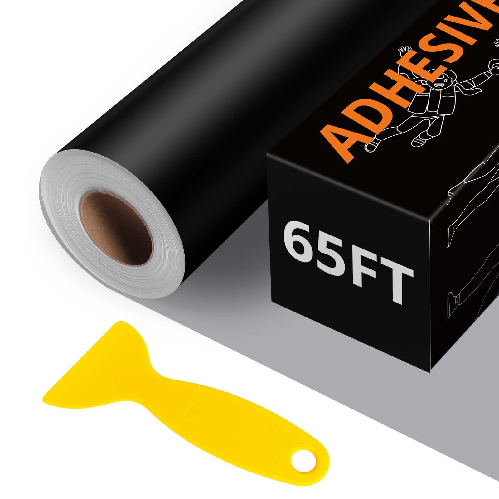 HTVRONT Black Permanent Vinyl - 12" x65FT Matte