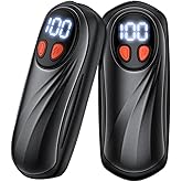 Hand Warmers Rechargeable 2 Pack, 6000mAh Electric Hand Warmers, 5-Level Heating with Battery Display, Reusable Portable Pocket Heater, Gifts for Christmas, Outdoor, Golf, Travel, Hunting, Camping