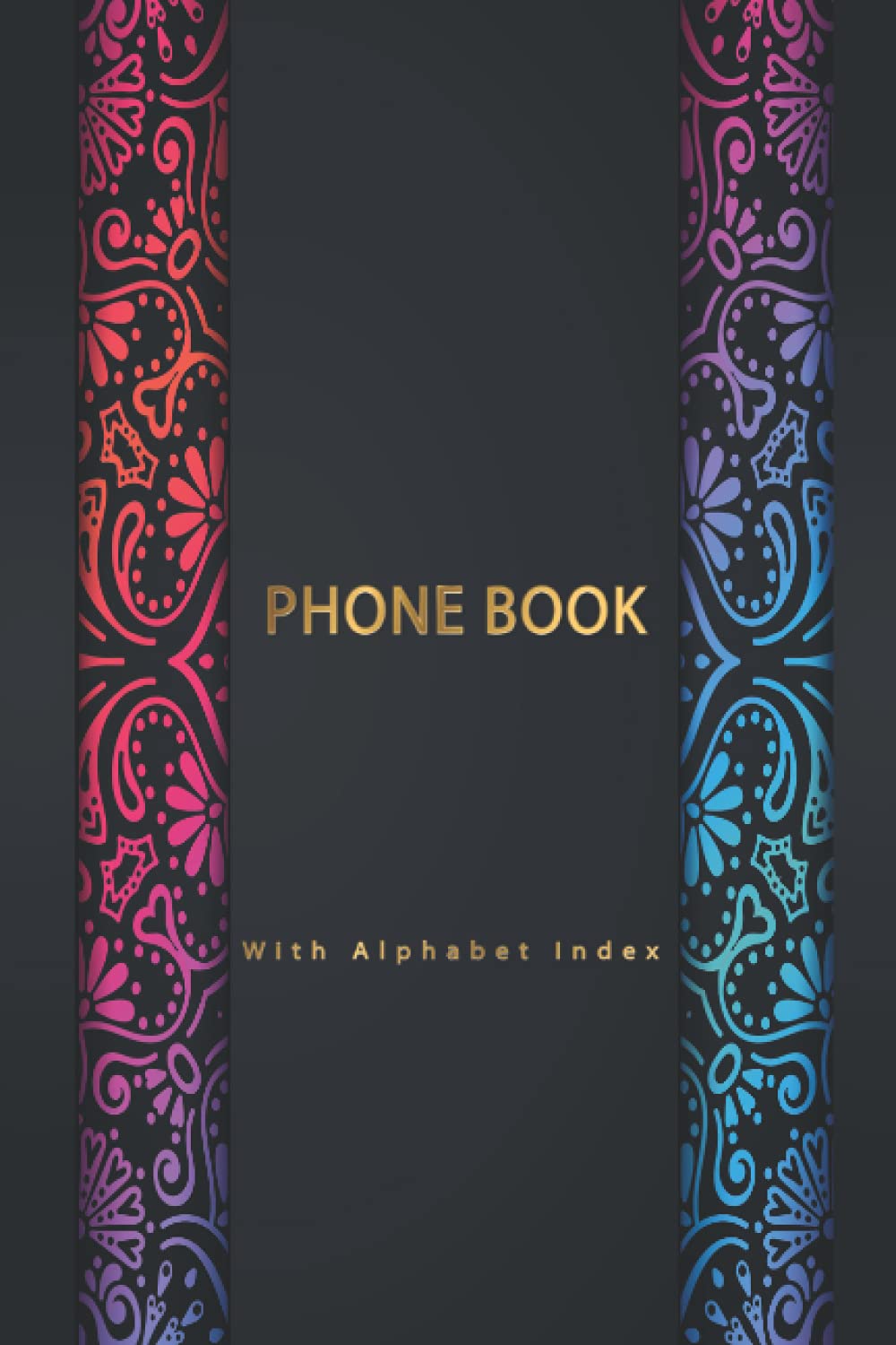Phone Book: Telephone Book.telephone Book with alphabetic tabs - telephone book a-z - Contact Organizer Journal, Medium Size (6″ x 9″)(3ET4T)