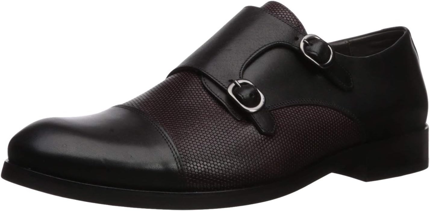 MARC JOSEPH NEW YORK Genuine Leather Luxury Gold Collection Double Monk