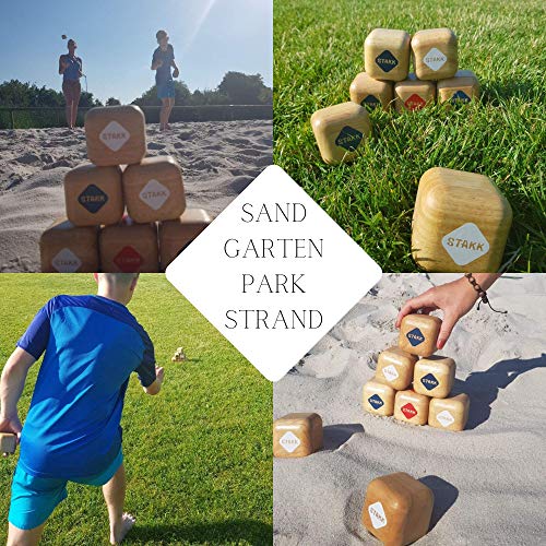 STAKK | Das Neue Outdoor-Wurfspiel für Kinder & Erwachsene | Boccia-Boule mit modernem Twist | spannendes Garten- und Strandspiel für Jung & Alt | Erfunden in Deutschland – Bild 6