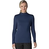 Wink Womens Women’s Long Sleeve Mock Neck Silky Tee