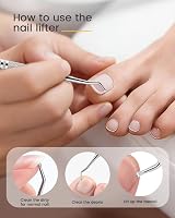 BEZOX Long Steel Nail File Dual-Ended Toenail Lifter view 3