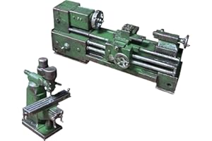 KiBcsLic Lathe Machine Model, Miniature Sculpture 1/64, Authentic Maintenance Tool Model for The Repair Shop, Used Set