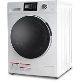 All-In-One Washer Dryer Combo 2.7 cu.ft, 24 inch Ventless 2-In-1 Washing Machine And Dryer Compact For Apartment Dorm RV, 26.7 LBS Load Smart With 16 Laundry Program 1400RPM
