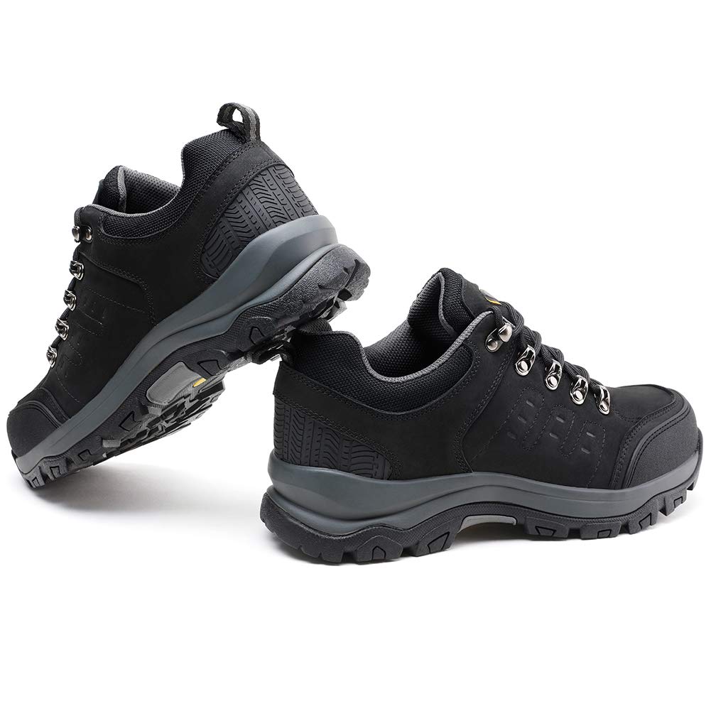 CAML Camel Crown Mens Hiking Shoes Boots Leather Walking Sneakers for Outdoor Trekking Training Casual Work