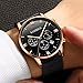 OLMECA Men's Watches Luxury Sports Military Merchanical Design Automatic Style Waterproof Luminous Quartz Movement Wristwatches Stainless Steel Watch Plastic Black Color 905-QHYD (Z2)