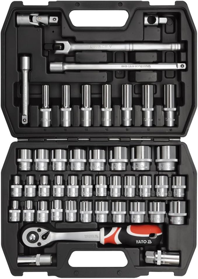 'Yato yt3877 Socket Set 1/2 46pcs Amazon.co.uk DIY & Tools