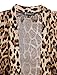 Allegra K Women's Drape Front Open Cardigan Long Sleeve Casual Lightweight Irregular Hem Large Beige Coffee