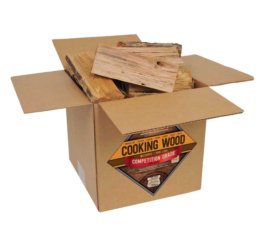 Smoak Firewood Cooking Wood Logs - USDA Certified Kiln Dried (White Oak, 25-30 lbs)