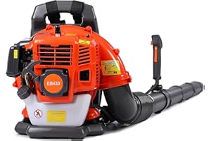 Thalorus 52cc Backpack Leaf Blower – Gas Powered 550 CFM 230 MPH High Airflow for Lawn Care, Low-Vibration Harness, Clears Leaves, Debris & Snow (T692 Pro)