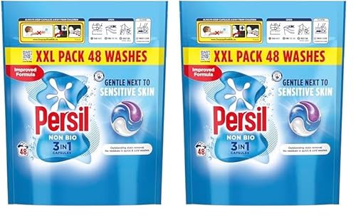 Persil Non Bio 3 in 1 Washing Capsules 48 washes (Pack of 2)