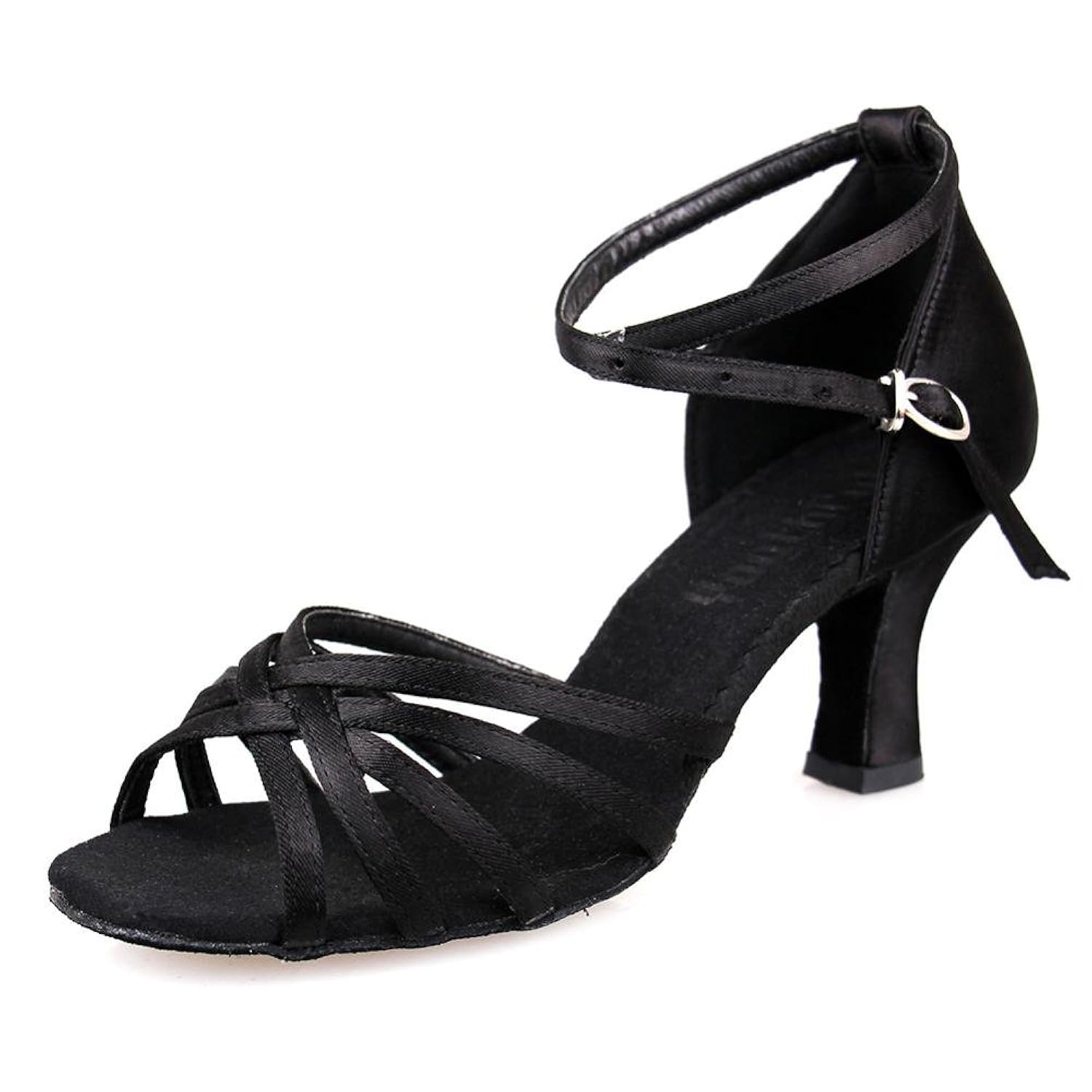 YFF Zapatos de baile latino de satén Tango Salón profesional Zapatos de