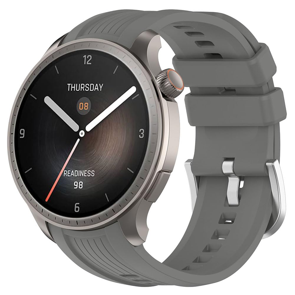 Tyogeephy Strap for Amazfit Balance（A2286）, Soft Silicone Quick-Fit Band Replacement compatible with Amazfit Balance