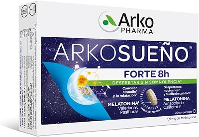 Arkosueño Forte 8h 30 comprimidos Melatonina 1,9mg Valeriana