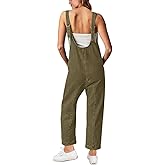 GREAIDEA High Roller Denim Jumpsuits for Women Casual Sleeveless Loose Baggy Overalls Jeans Pants Jumpers with Pockets