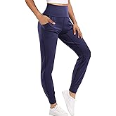 LEINIDINA Women’s Jogger Pants High Waisted Sweatpants with Pockets Tapered Casual Lounge Pants Loose Track Cuff Leggings