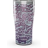 Tervis Traveler Disney - Princess Signatures Made in USA Double Walled Insulated Tumbler Travel Cup Keeps Drinks Cold & Hot, 20oz, Stainless Steel