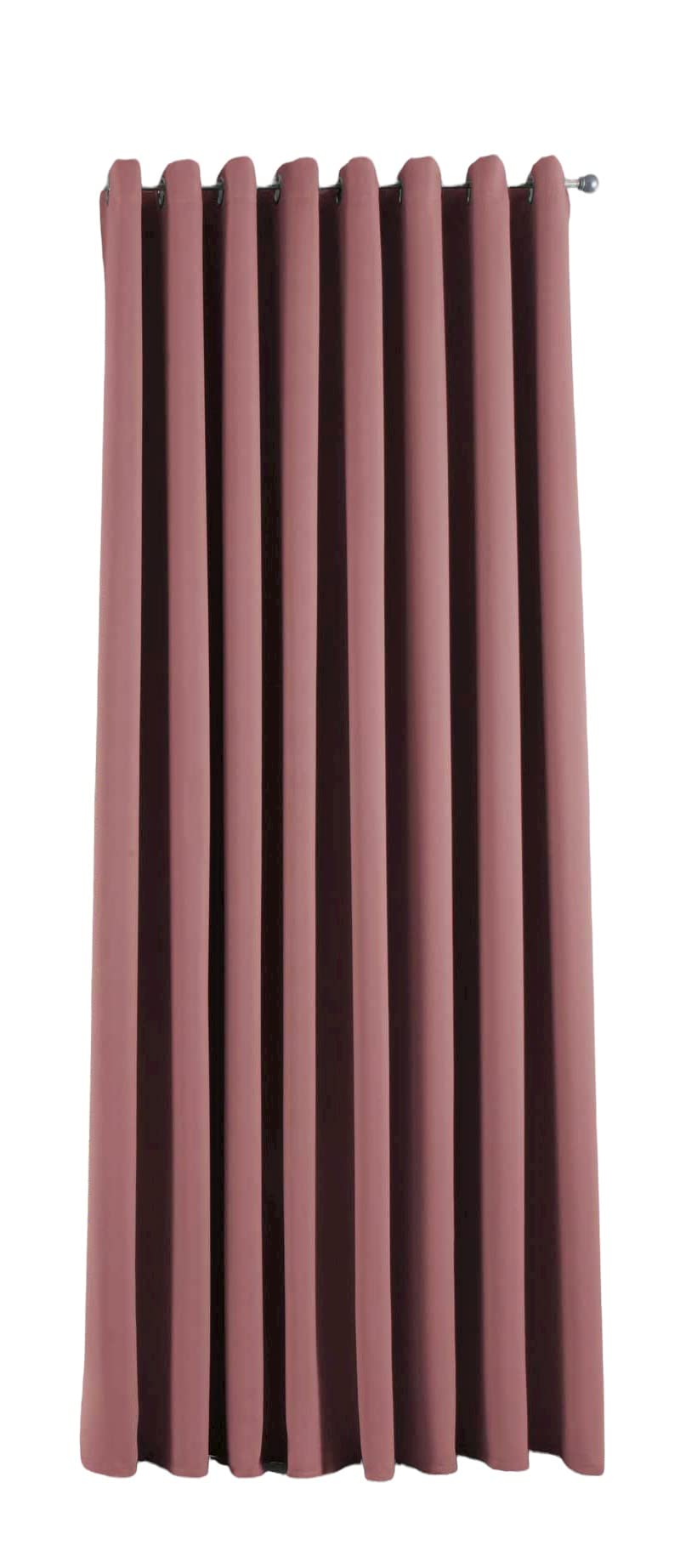 Gardinenbox Newyork Opaque Curtain Dusky Pink H x W 245 x 295 cm Pack of 1 Thermal Blackout Eyelet Sound-Absorbing Oeko-Tex UV Protection Tieback 201920600