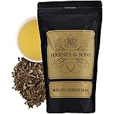 Harney & Sons White Christmas Tea | 16 ounce loose, White Tea with Almond, Vanilla and Cardamom