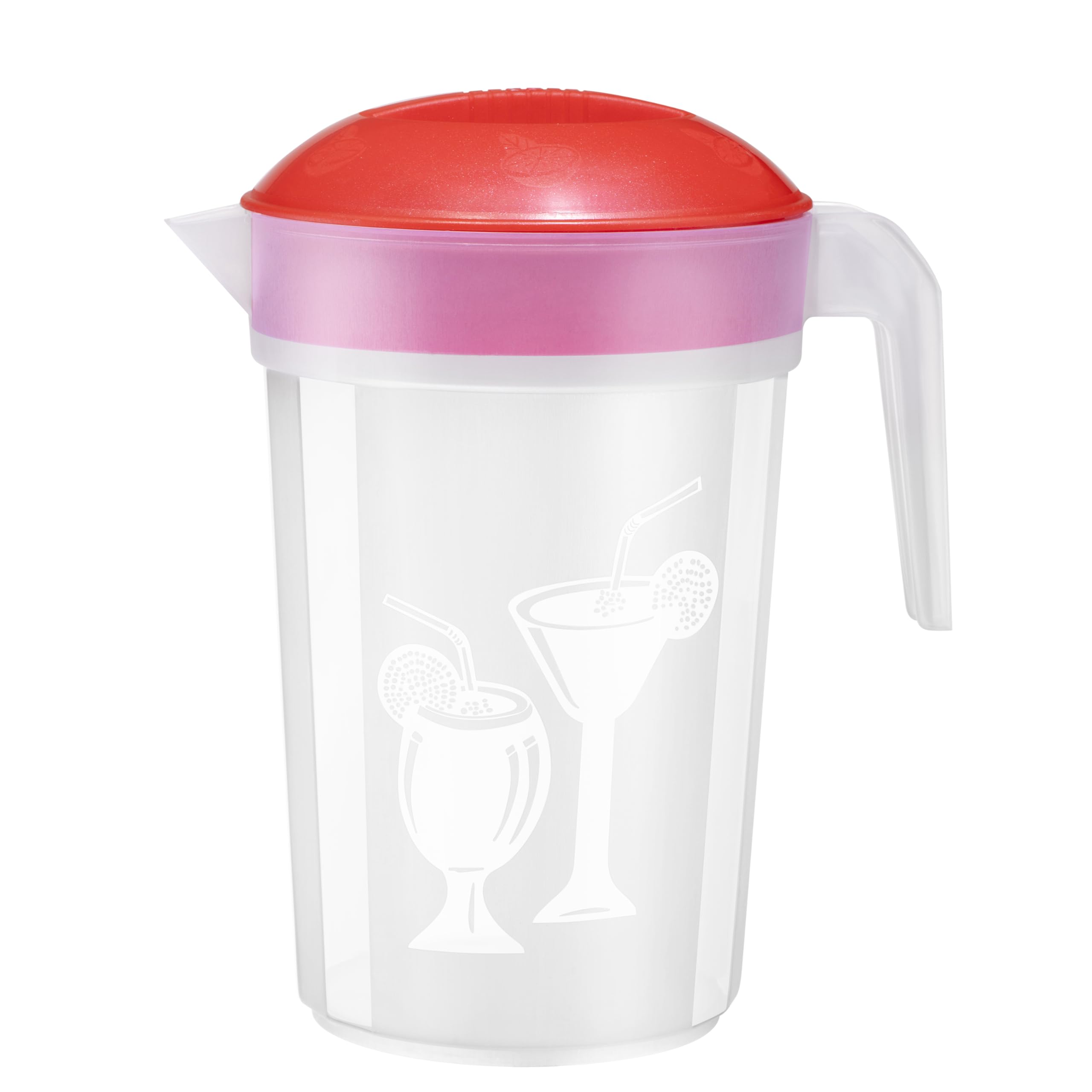 Tribello LARGE 1.3 Gallon Water Pitcher, Plastic Juice Pitcher With Lid - Colors May Vary (1.3 Gallon)
