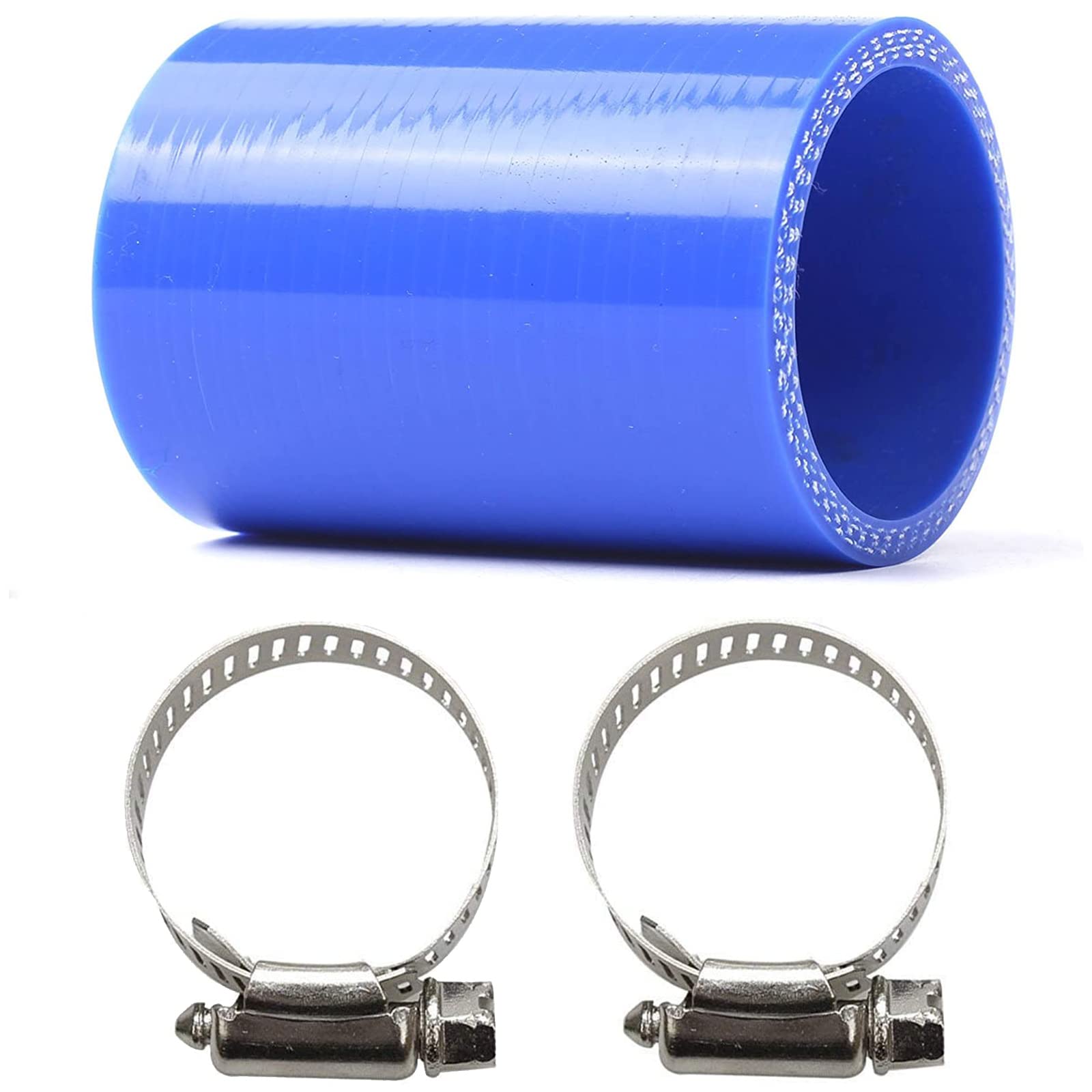 Photo 1 of 1" ID High Temp Silicone Pipe + Hose Clamps Kit Compatible with 1987-2006 Yamaha Blaster YFS200 ATV Blue